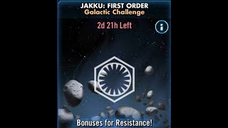 SWGOH Galactic Challenge Jakku First Order All Feats in One Fleet Jan 2022 [upl. by Solon902]