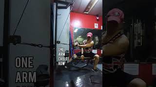 One arm cable row foryou motivation inspiration tutorial gym workout [upl. by Sid862]