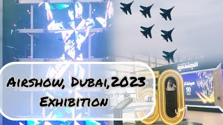 Dubai Airshow 2023  Live Airshow  Exhibition Hall Full View [upl. by Ennelram]