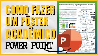 Tutorial como fazer um banner  pôster acadêmico no PowerPoint  Mão na massa [upl. by Simonne]