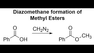 Diazomethane formation of Methyl Esters mechanism [upl. by Attenoj193]