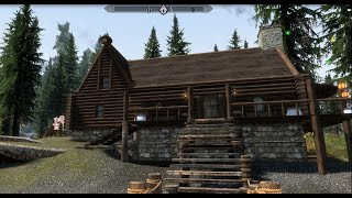 Lakeshore Cabin  Skyrim Special Edition House Mod [upl. by Sheelah970]