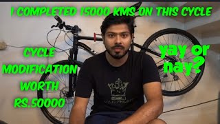 This is my favorite cycle Completed 15000kms  Modifications worth Rs50000 [upl. by Idnek]