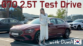 🇰🇷 2024 Genesis G70 25T AWD Test Drive with DumA [upl. by Rotman]