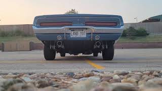 1969 Dodge Charger startup and revs [upl. by Nylle820]