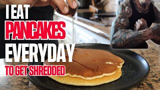 PROTEIN PANCAKES RECIPE  50 grams Protein  Easy High Protein Meals to get SHREDDED [upl. by Lorsung]