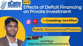 Part 01  Effects of Deficit Financing on Private Investment  UGCNET Economics  eComy [upl. by Nylcoj]