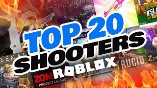 TOP ROBLOX SHOOTING GAMES FOR 2020 [upl. by Yolanda197]