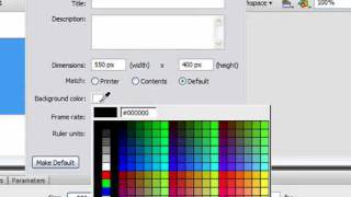 Change the Stage Background Color in Flash CS3 [upl. by Toolis]