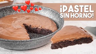 PASTEL de Chocolate SIN HORNO en Sartén 🍫  Postres en Sartén [upl. by Fahey120]