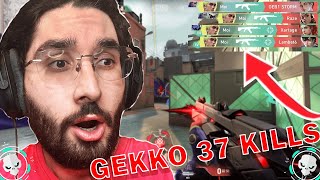 37 KILLS AVEC GEKKO JE SUIS TROP CHAUD Valorant ranked valorant valorantclips valorantfr [upl. by Adley]