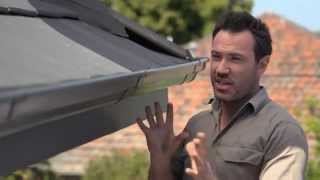 The Home Team Stratco Installing Gutters Part 3 [upl. by Enialed]