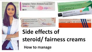 Harmful steroidfairness cream  how to reduce side effects  Creams to avoid [upl. by Airitac872]