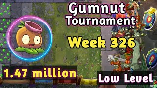 PVZ2Arena Gumnut Tournament147 millionWeek 326Using Low Level Strategy [upl. by Lehacim]