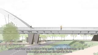 Nieuwe brug WevelgemLauwe [upl. by Atinob]