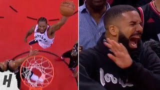 Kawhi Leonard CRAZY Dunk On Giannis Drake HILARIOUS Reaction  Game 6  May 25 2019 NBA Playoffs [upl. by Everrs334]