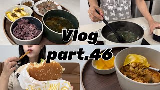 Vlog 햄버거에 빠진 임산부  🍔 햄버거집밥열라면뿌링클중식 [upl. by Daraj465]