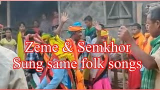 Zeme Tribe and Semkhor Tribe Nchaikui me Sung Same Folk Songs [upl. by Noneek401]