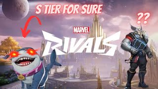 Updated Marvel Rivals tier list Thor and Jeff Update [upl. by Mik]