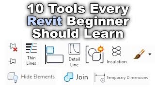 10 Tools Every Revit Beginner Should Learn  Revit Beginner Tutorial [upl. by Phox553]