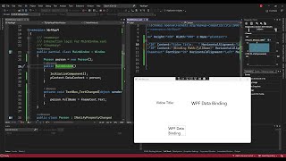 Data Binding in WPF Project Visual Studio 2022 [upl. by Oivlis]