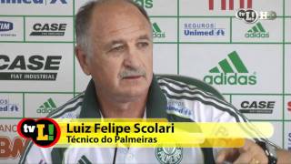 Felipão brinca com repórter novato no Palmeiras [upl. by Nivre]