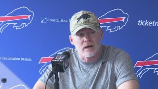 Coach Sean McDermott speaks to media at Bills training camp [upl. by Sanalda]