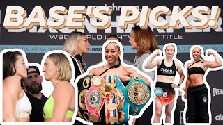 BASES PICKS 🥊 Womens Triple Main Event Ryan vs Mayer X Baumgardner vs Persoon X Dixon vs Harper [upl. by Hgielah171]