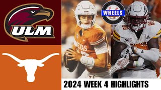 1 Texas vs ULM Arch Manning 1st Start  Full Game Highlights  2024 College Football Highlights [upl. by Ardnuasac]