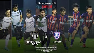 Akhir 2 Piala Belia 2024 Terengganu FC IV vs JDT IV [upl. by Analart]