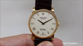 Rolex Cellini 18K Gold Computer Dial Ref 5116 Year 2007 [upl. by Russian]