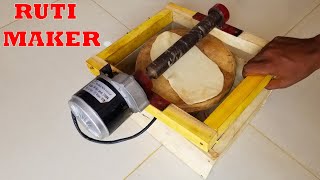 How to Make Roti Maker  Chapati  Puri Maker from DC Motor [upl. by Charin]