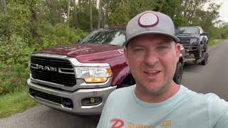 2019 Ram 2500 Cummins  Towing Review  MPG loop with Car hauler  Project truck sneak peak [upl. by Eliathan]