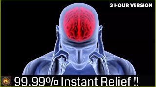 Instant Migraine Headache Relief Pure Binaural Beats  Stress Relief  Healing Music 3Hr Version [upl. by Ebbarta327]