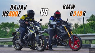 2024 Bajaj Pulsar NS400Z Vs BMW G310R Drag Race [upl. by Manvil252]