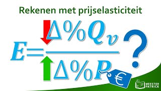 Rekenen met prijselasticiteit  Economie [upl. by Trautman548]