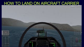 Cockpit View How to Land on Aircraft Carrier perfectly in carrier Landings [upl. by Eatnod172]