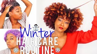 Winter Natural Hair Routine  Dry Hair Wash Day Pre Poo  Shampoo  Deep Condition  African Pride [upl. by Conard]