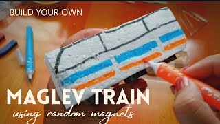 Make a Magnetic Levitating Train at home  model with presentation [upl. by Ekalb]