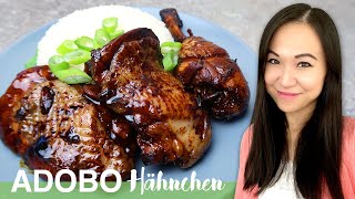 REZEPT Adobo Hähnchen  Philippinisches Nationalgericht  Chicken Adobo  Asiatisch kochen [upl. by Adnilym]