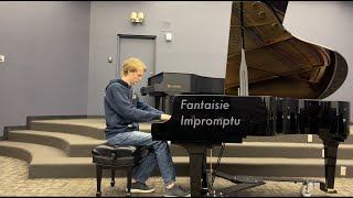 Fantaisie Impromptu Chopin performed by Josh Barkosky [upl. by Assyle]