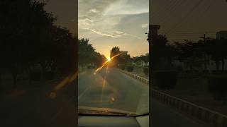 Beautiful Sunset View In Canal View Housing Society Gujranwala Pakistan sunset music sunsetview [upl. by Alcock]