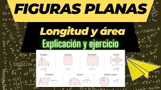 ✅Perímetro y área FIGURAS PLANAS básicas Explicación y ejercicios resueltos PASO a PASO [upl. by Beeson638]