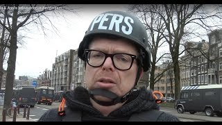 Jan Roos VNL bij Pegida amp Antifa demo in Amsterdam [upl. by Bertasi194]