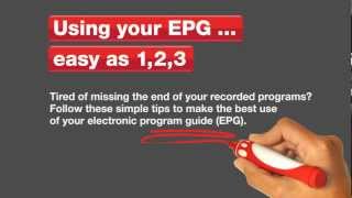 How to use your Electronic Program Guide EPG [upl. by Agata]