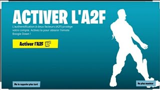 COMMENT ACTIVER LA2F SUR FORTNITE [upl. by Natassia184]