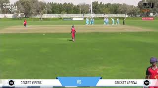 R66T Academy Competitions  R66T Dubai Cup  Boys  Group B  Desert Vipers v Cricket Appeal [upl. by Polinski]