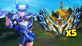 Saber Caitlyn in a FULL Challenger lobby [upl. by Etnecniv608]