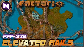 DREAMS COMING TRUE Introducing Elevated Trains in Factorio DLC  FFF378 quotTrains on another levelquot [upl. by Smitty222]