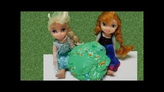 Annia and Elsia Videos Doll Videos  SLime [upl. by Marlow]